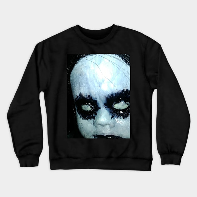 Creepy doll Crewneck Sweatshirt by cjeff13